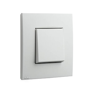 Niko Intense schakelaar in lunar white